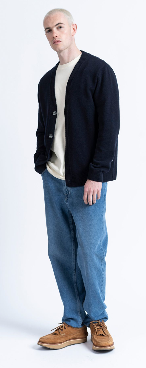 LOREAK MENDIAN MEN'S CARDIGAN TEMO - NAVY