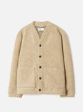 UNIVERSAL WORKS ADVANCE CARDIGAN - WOOL FLEECE - FAWN