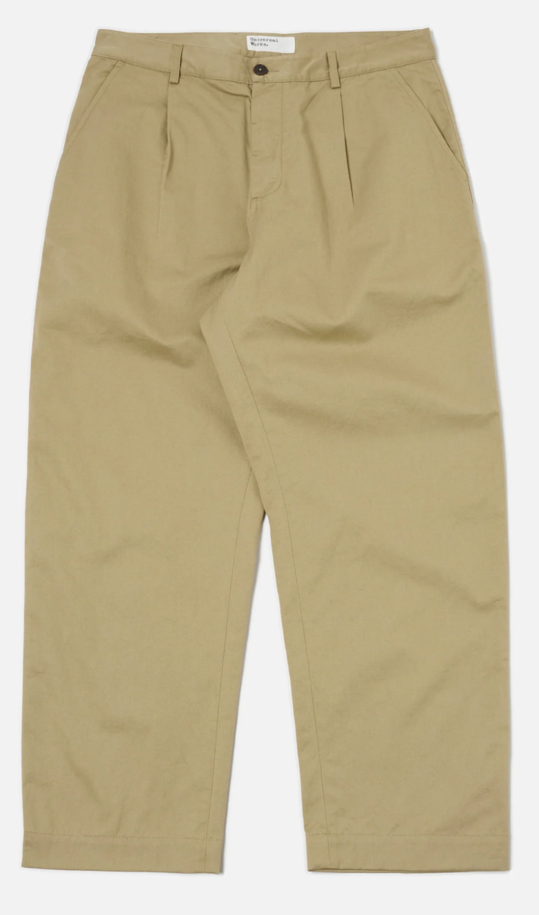 UNIVERSAL WORKS DUKE PANT TWILL - SAND