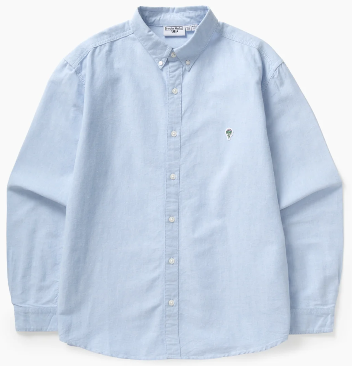 SERVICE WORKS CLASSIC OXFORD SHIRT ARTICHOKE - BLUE