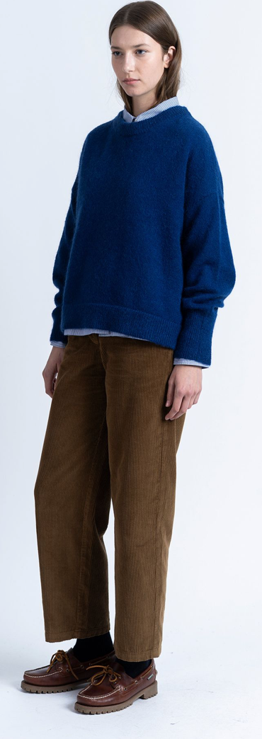 LOREAK MENDIAN WOMENS BANA CORD TROUSERS - DARK CAMEL