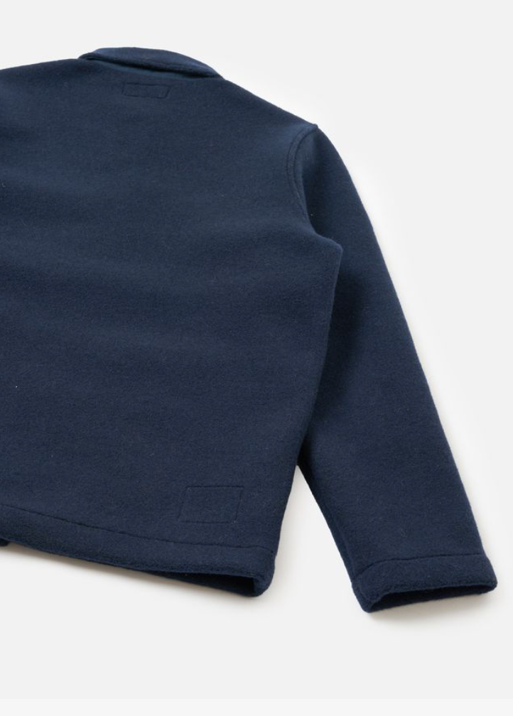 UNIVERSAL WORKS TAG JACKET TECHNO MELTON - NAVY