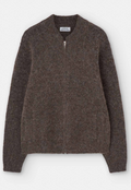 LOREAK MENDIAN MEN"S MARTIN ZIP BOMBER CARDIGAN - BROWN