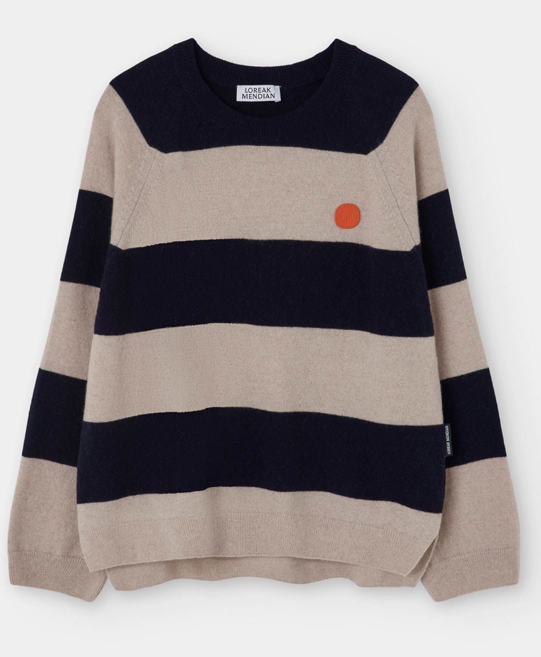 LOREAK MENDIAN KADALAU DOT WOMENS JUMPER - NAVY