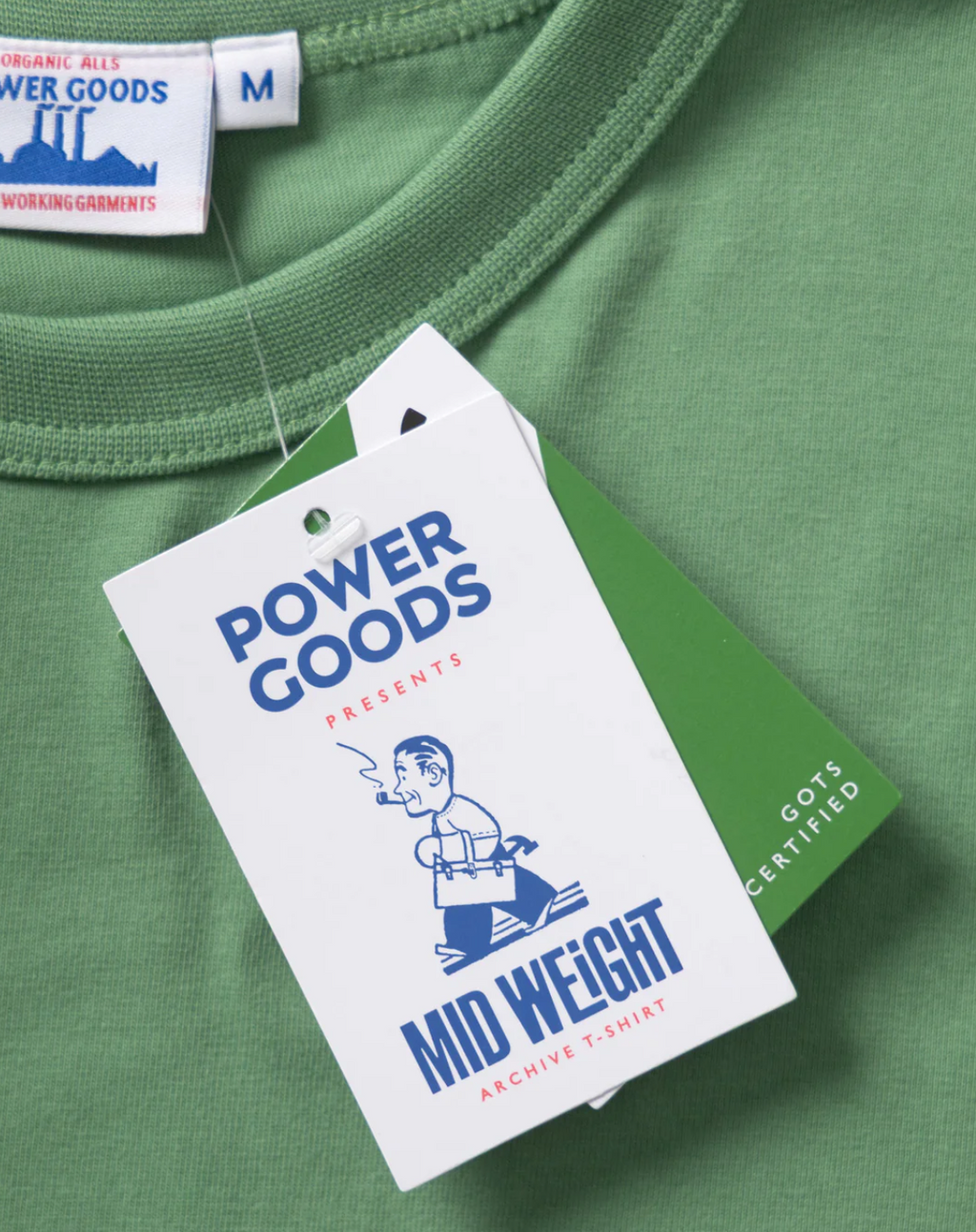 POWER GOODS ARCHIVE T- SHIRT PINE