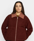 SELFHOOD SHORT JACKET - BURGUNDY