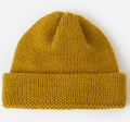 UNIVERSAL WORKS SHORT WATCH CAP BRITISH WOOL - MUSTARD