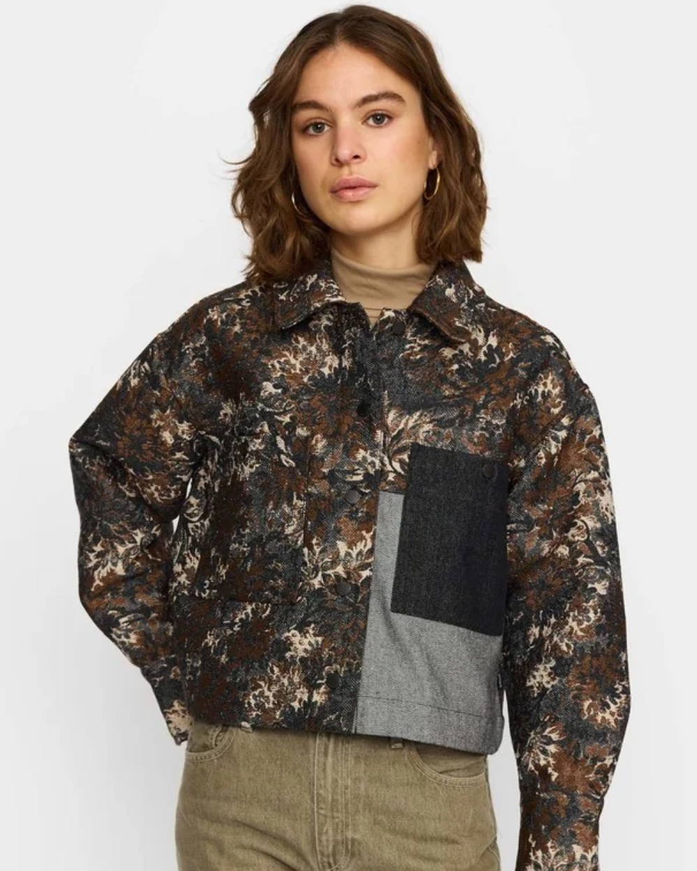SELFHOOD CROPPED SHIRT - BLACK