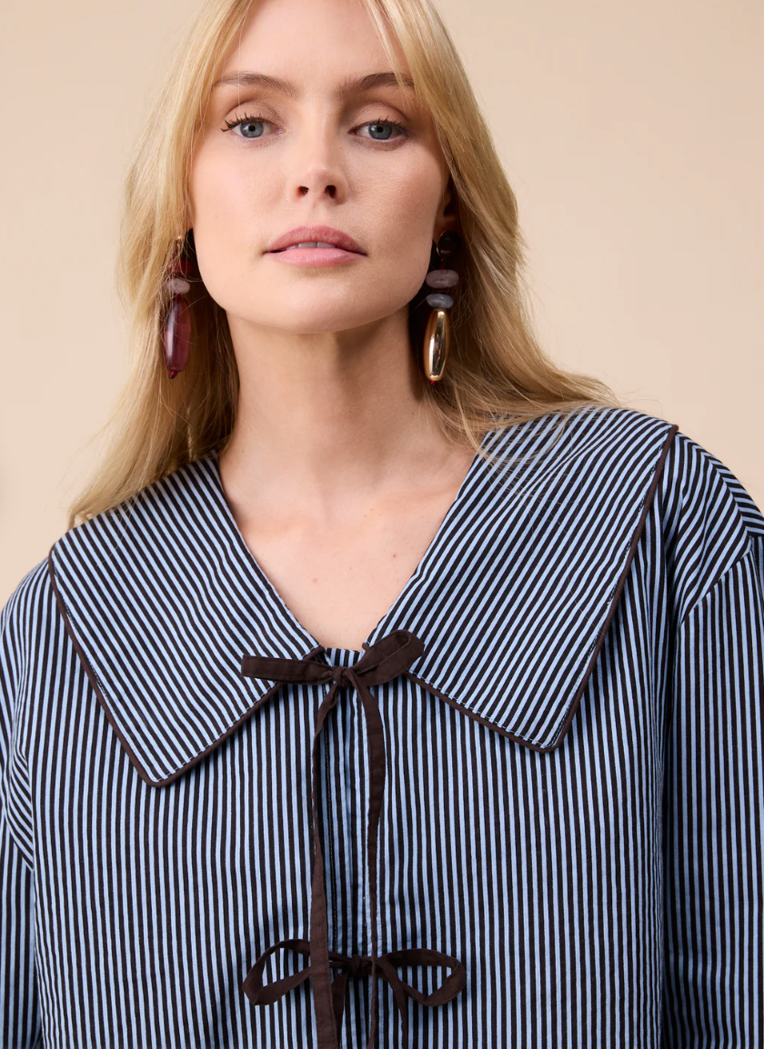 TBCO COTTON SHIRT STRIPE - BLUE