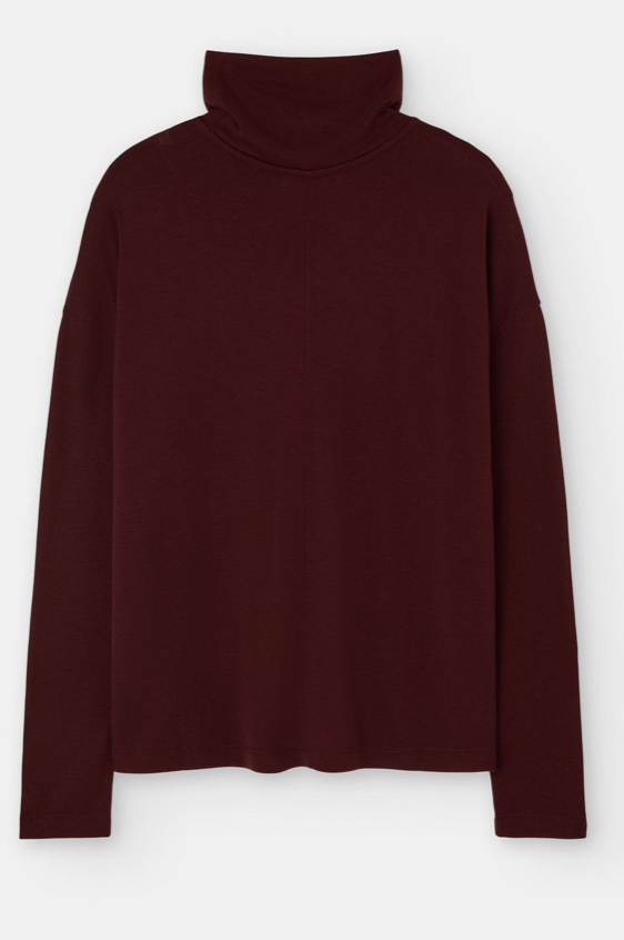 LOREAK MENDIAN ARTETXE LONG SLEEVED T - SHIRT - BURGUNDY