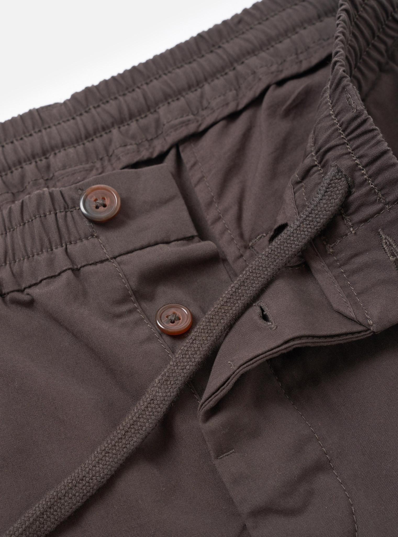 UNIVERSAL WORKS OXFORD PANT MICRO CANVAS - BROWN