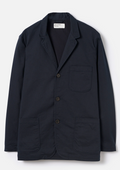 UNIVERSAL WORKS THREE BUTTON JACKET TWILL - NAVY