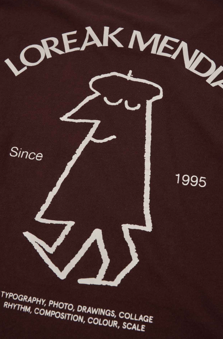LOREAK MENDIAN MEN'S PASEO T-SHIRT - BURGUNDY