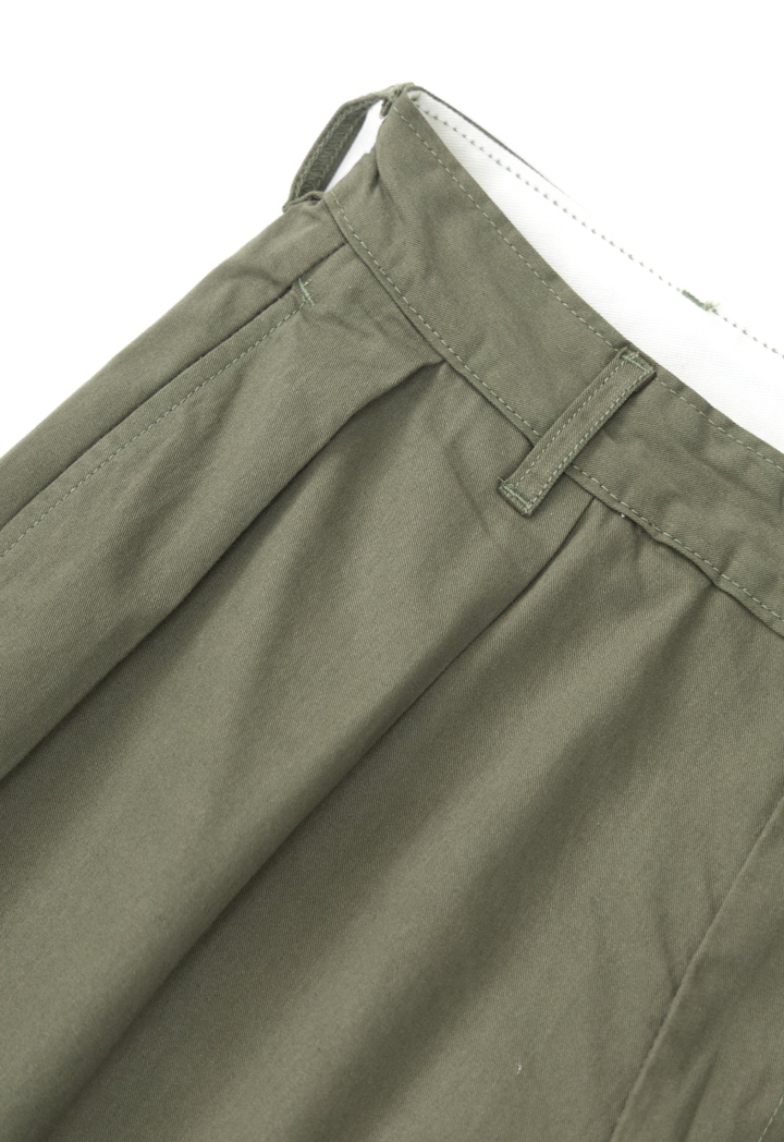 SERVICE WORKS TWILL PART TIMER SHORTS - OLIVE