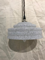 1950’s Speckled glass pendant light